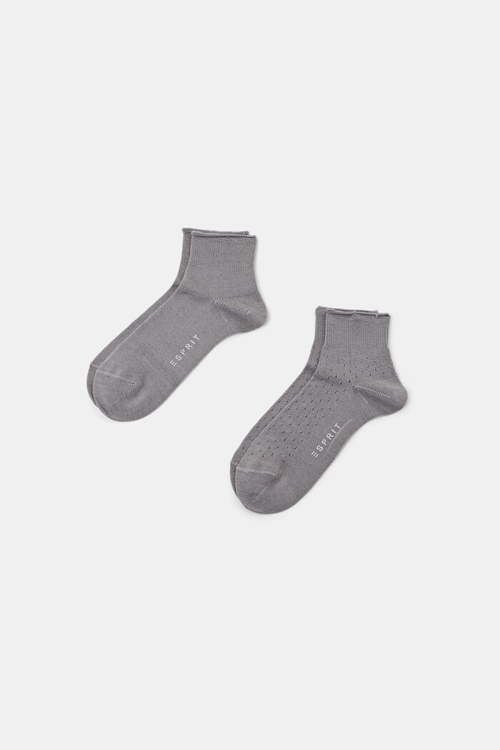 2-pak sokker i uldmiks, HEMATITE, detail image number 0
