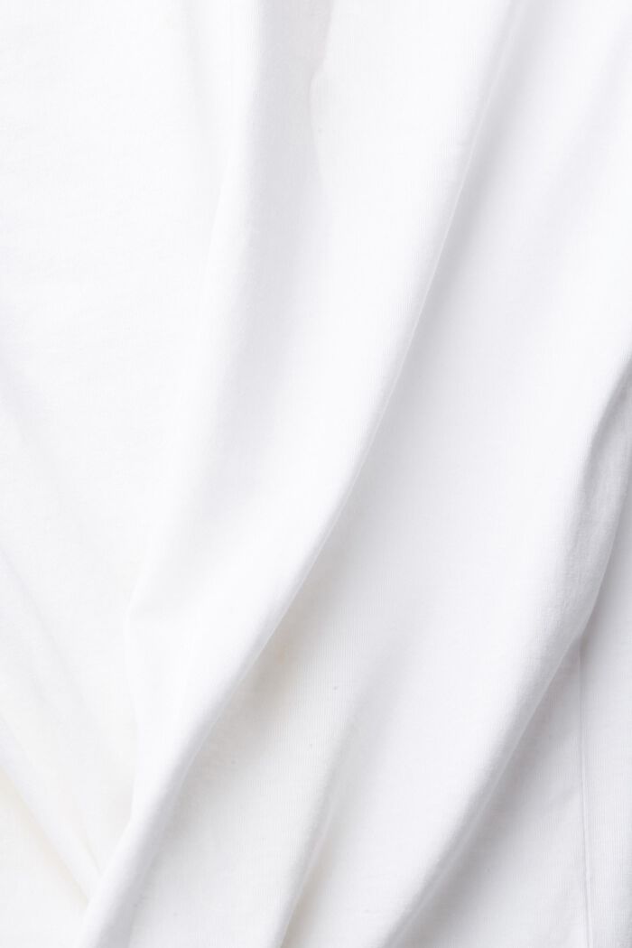 Jersey-T-shirt med print, WHITE, detail image number 4