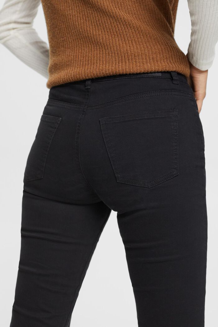 Skinny fit-bukser med mellemhøj talje, BLACK, detail image number 4