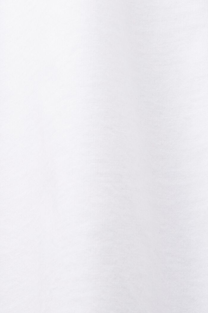 T-shirt i stofmiks, 100 % bomuld, WHITE, detail image number 5