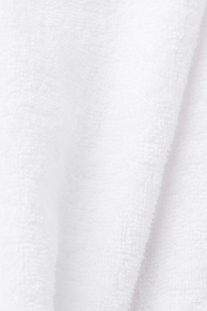 Unisex-badekåbe, 100% bomuld, WHITE, detail image number 5