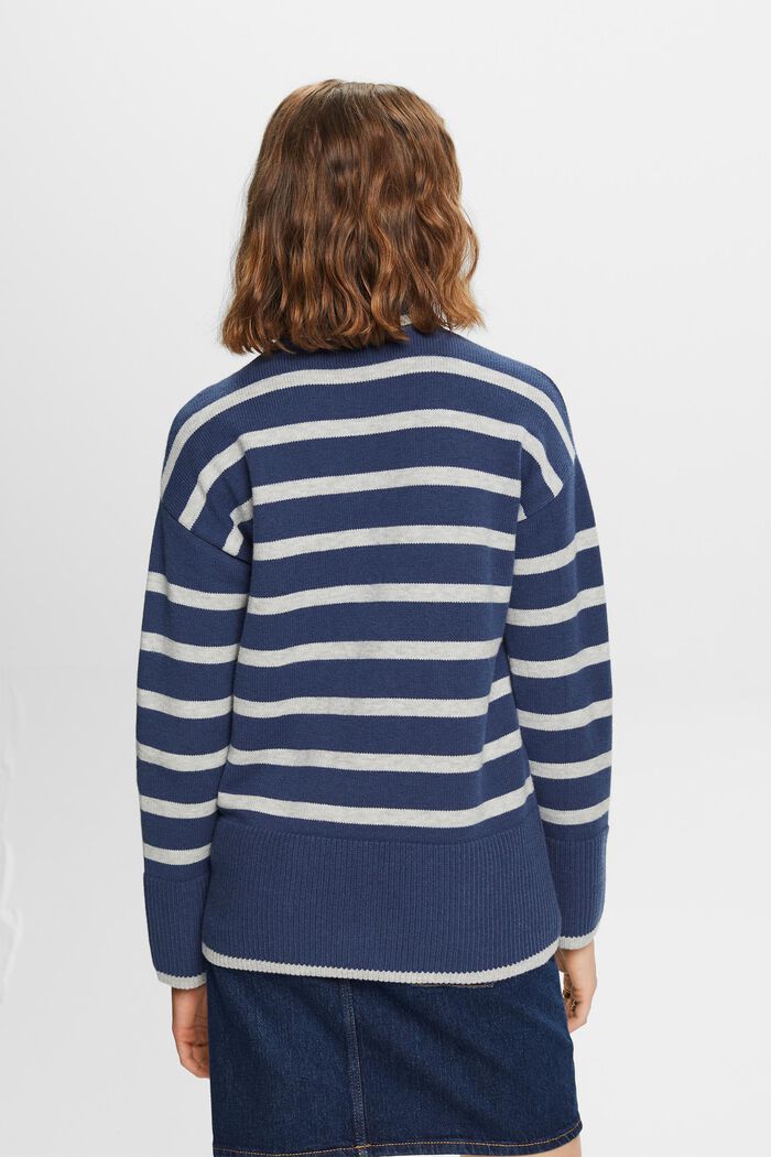 Sweater med rullekrave, GREY BLUE, detail image number 3