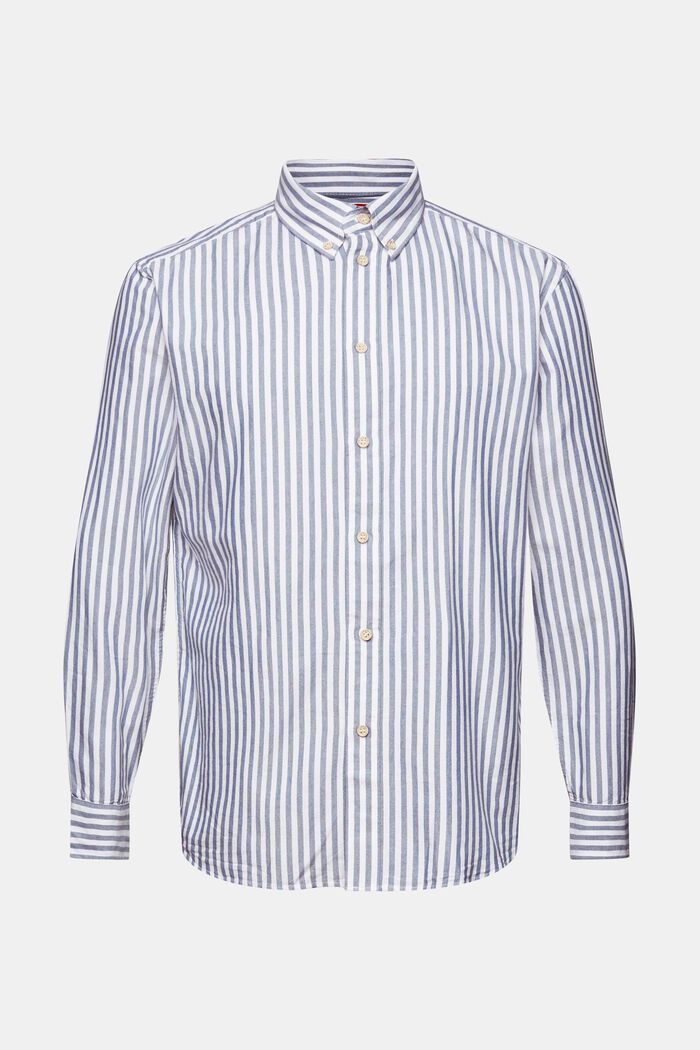 Button down-skjorte med Oxford-striber, GREY BLUE, detail image number 5