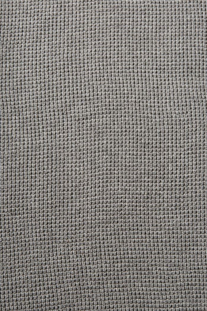 Troyer-pullover i bomuld med lynlås, MEDIUM GREY, detail image number 4