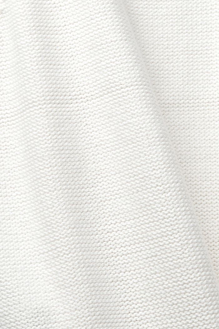Top i bomuldsstrik, OFF WHITE, detail image number 4