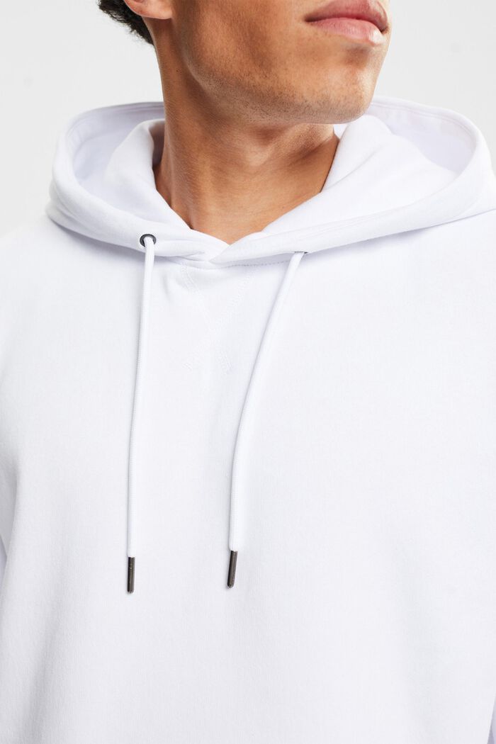 Genanvendte materialer: Sweatshirt med hætte, WHITE, detail image number 2