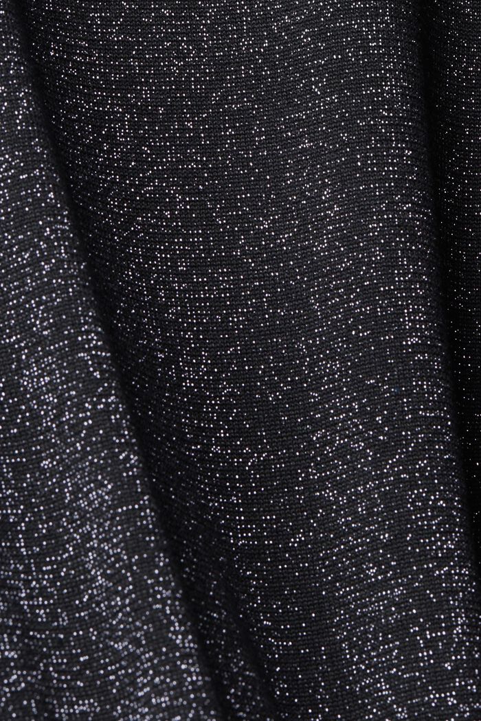 CURVY midikjole i strik med glimmereffekt, BLACK, detail image number 5