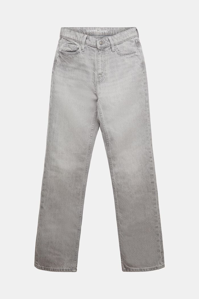 Lige retro-jeans, GREY LIGHT WASHED, detail image number 6