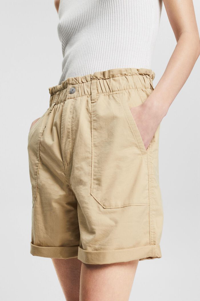 Lette shorts med elastiklinning, SAND, detail image number 4