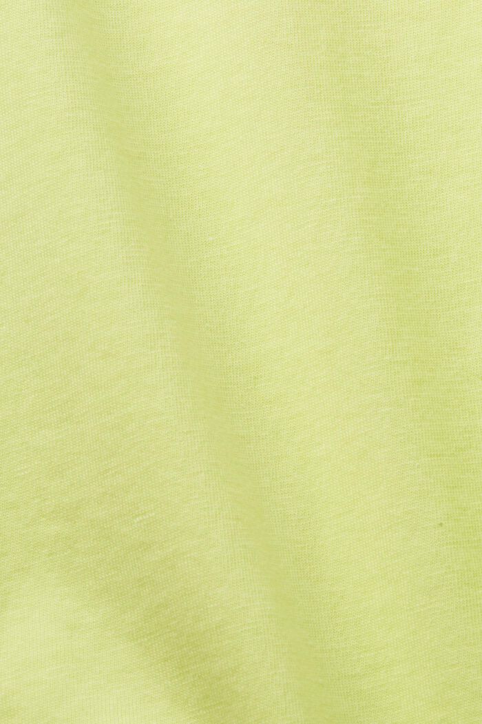 T-shirt med korte flagermusærmer, LIME YELLOW, detail image number 4