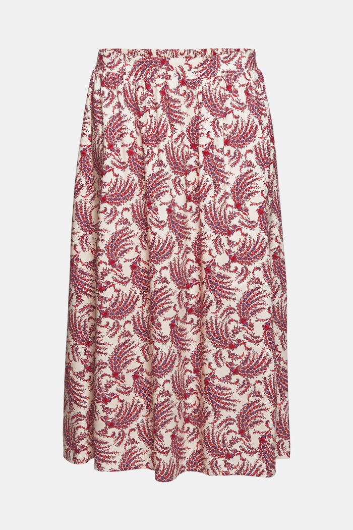 Blomstret midi-nederdel af LENZING™ ECOVERO™
