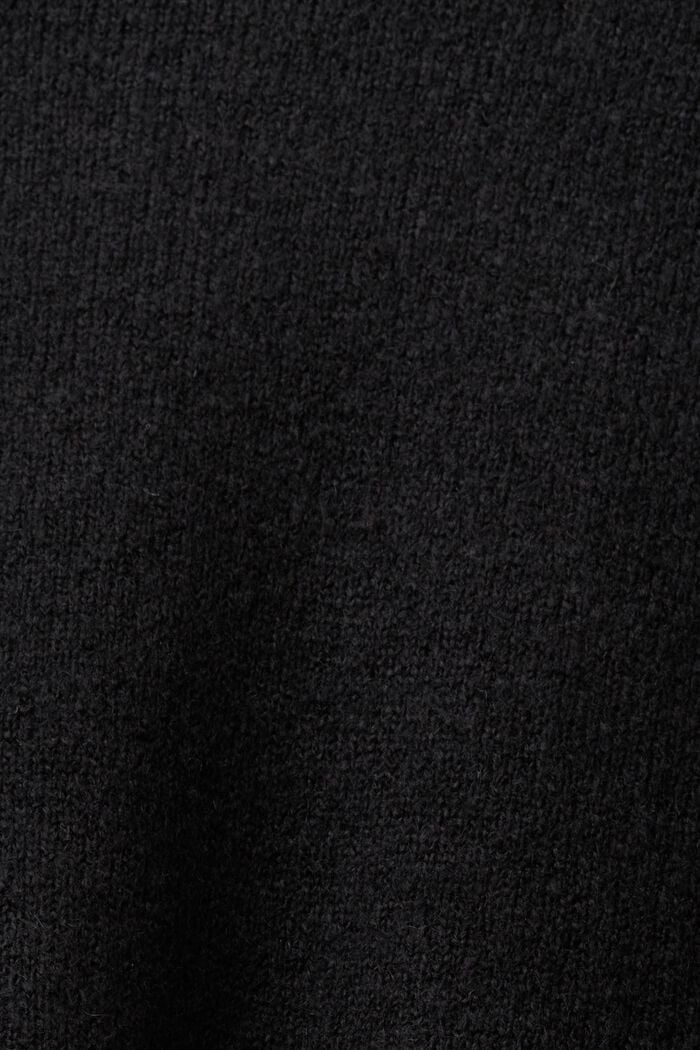 Strikket minikjole, BLACK, detail image number 5