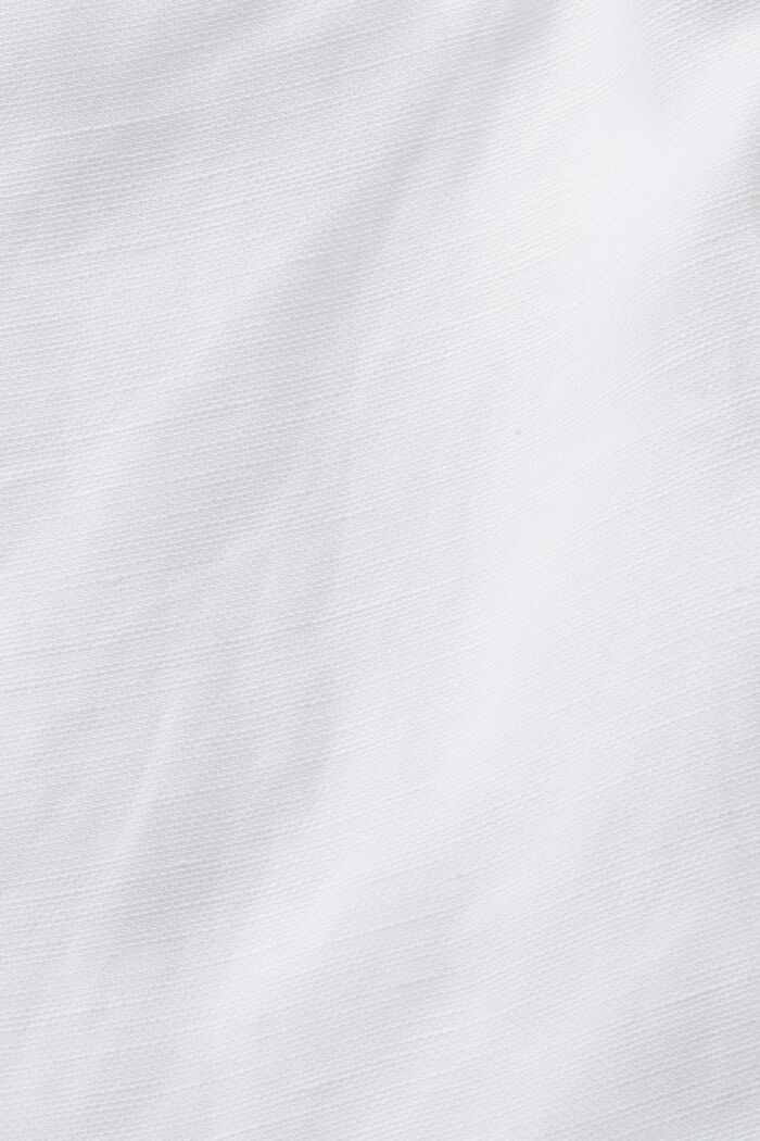 Slip-on-shorts, hørblanding, WHITE, detail image number 6
