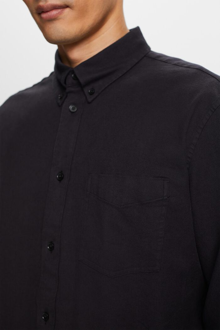 Regular fit-skjorte i twill, BLACK, detail image number 2