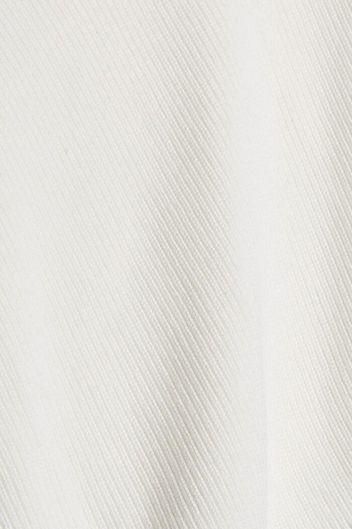 Strikket pullover af 100% bomuld, OFF WHITE, detail image number 4
