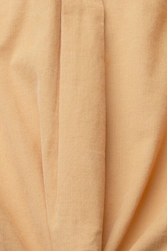 Skjortebluse i smalriflet fløjl, SAND, detail image number 1