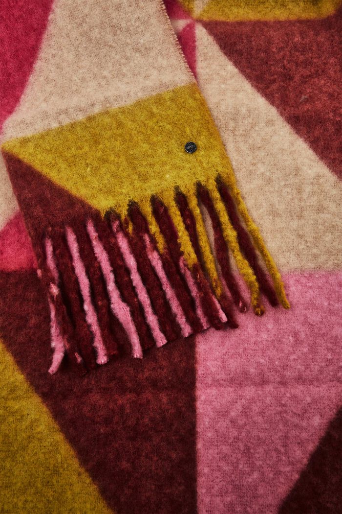 Multifarvet mønstret tørklæde, YELLOW, detail image number 1