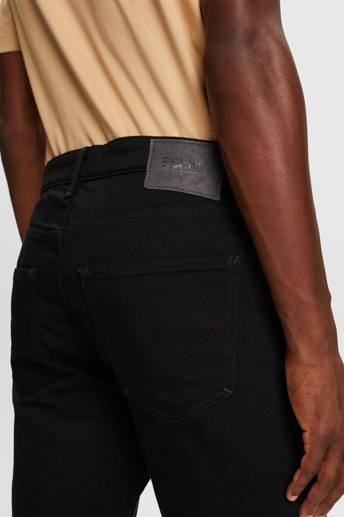 Slim jeans med mellemhøj talje, BLACK RINSE, detail image number 4