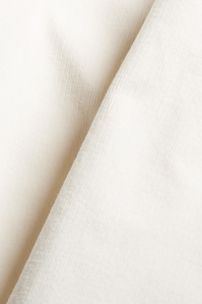 Pull on-bukser i chino-stil af finriflet fløjl, OFF WHITE, detail image number 4