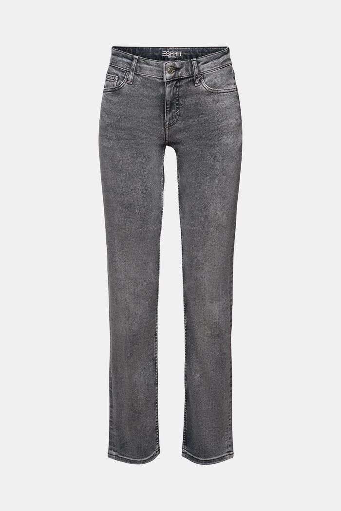 Jeans med vide ben, GREY MEDIUM WASHED, detail image number 7