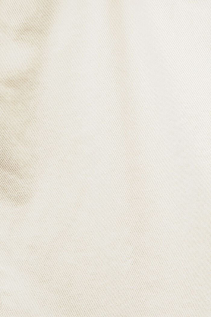 Mininederdel i denim med høj talje, OFF WHITE, detail image number 5