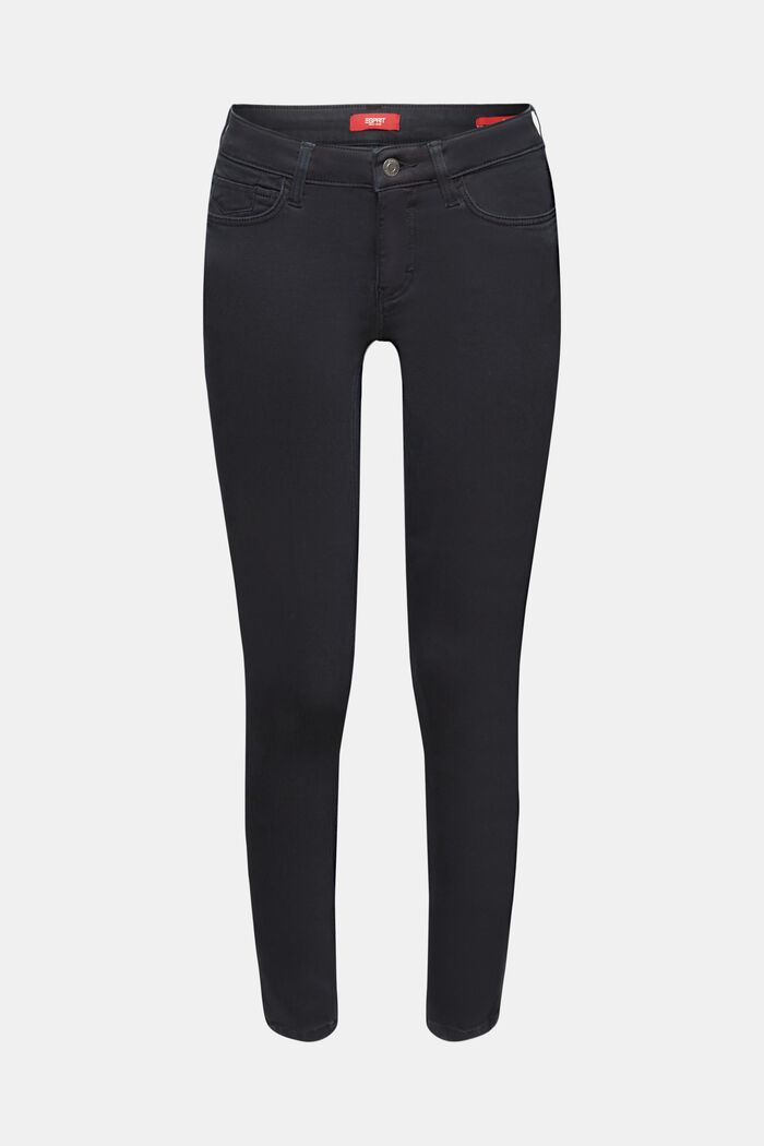 Skinny bukser med mellemhøj talje, BLACK, detail image number 6