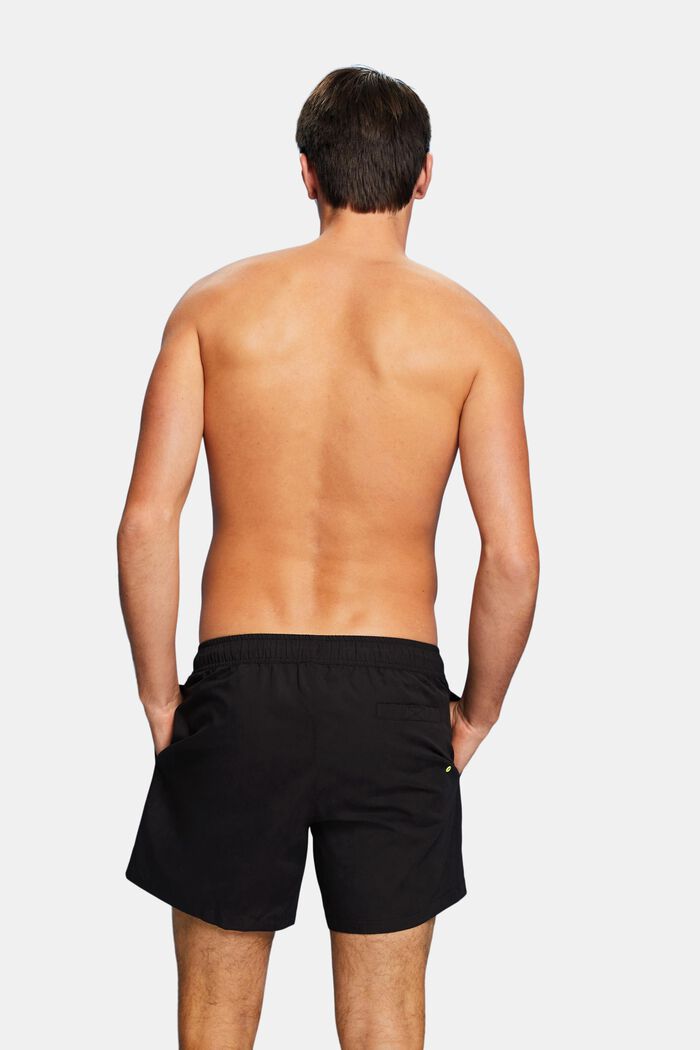 Beach shorts med elastisk linning, BLACK, detail image number 3