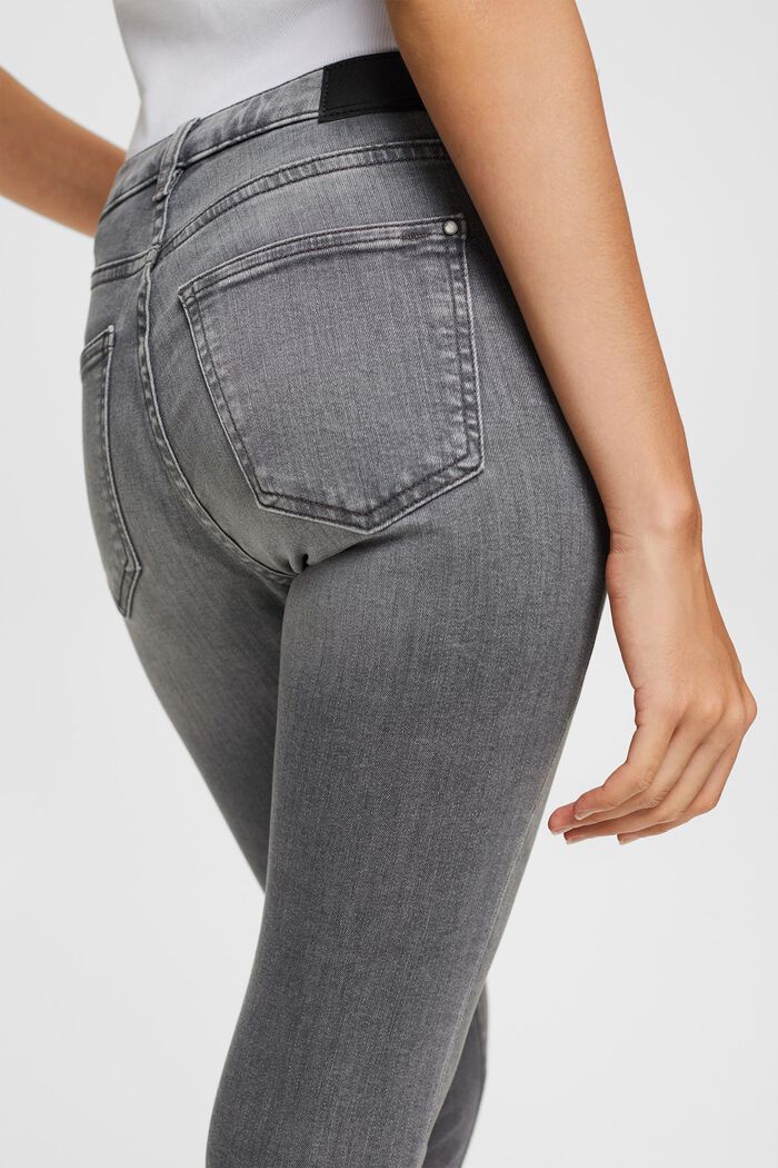 Skinny jeans med superstretch, GREY MEDIUM WASHED, detail image number 3