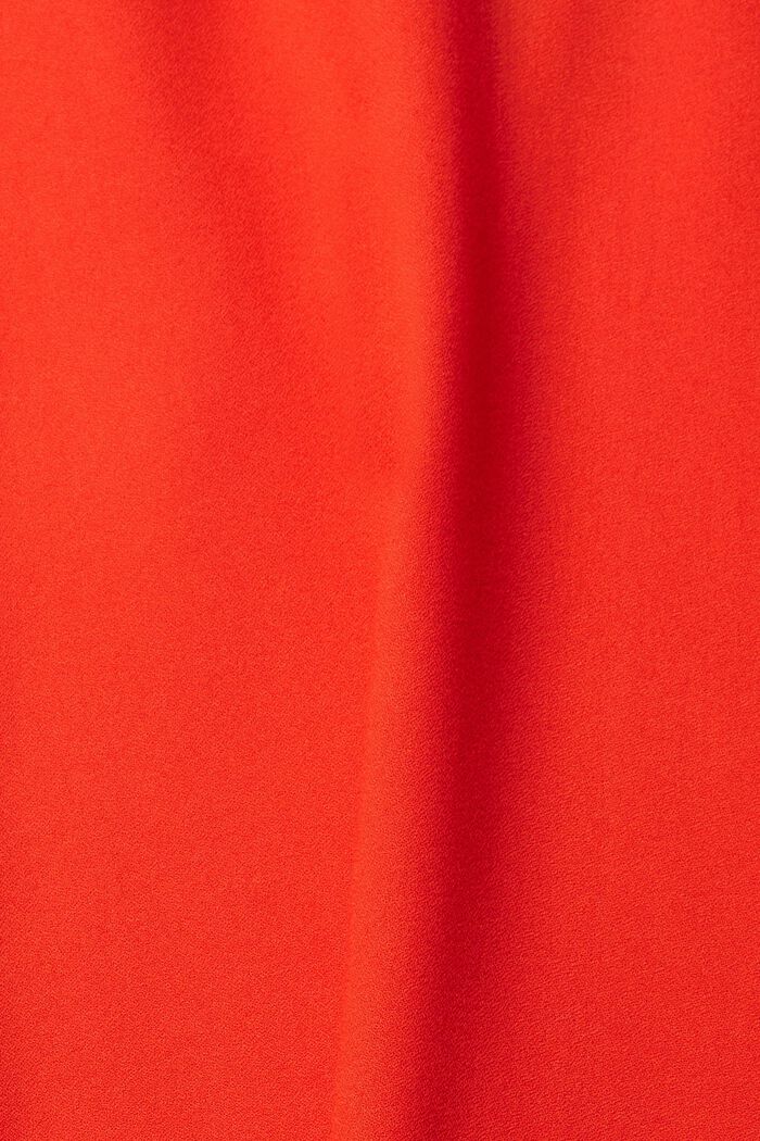 Bluse med V-hals, RED, detail image number 1