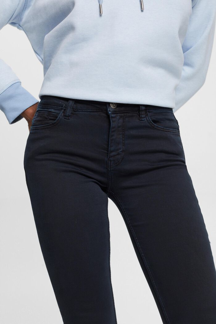 Skinny jeans med mellemhøj talje, NAVY, detail image number 2