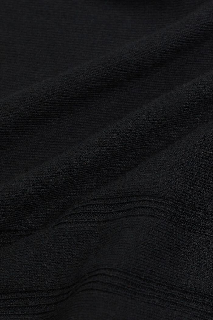 Cardigan med V-hals, BLACK, detail image number 5