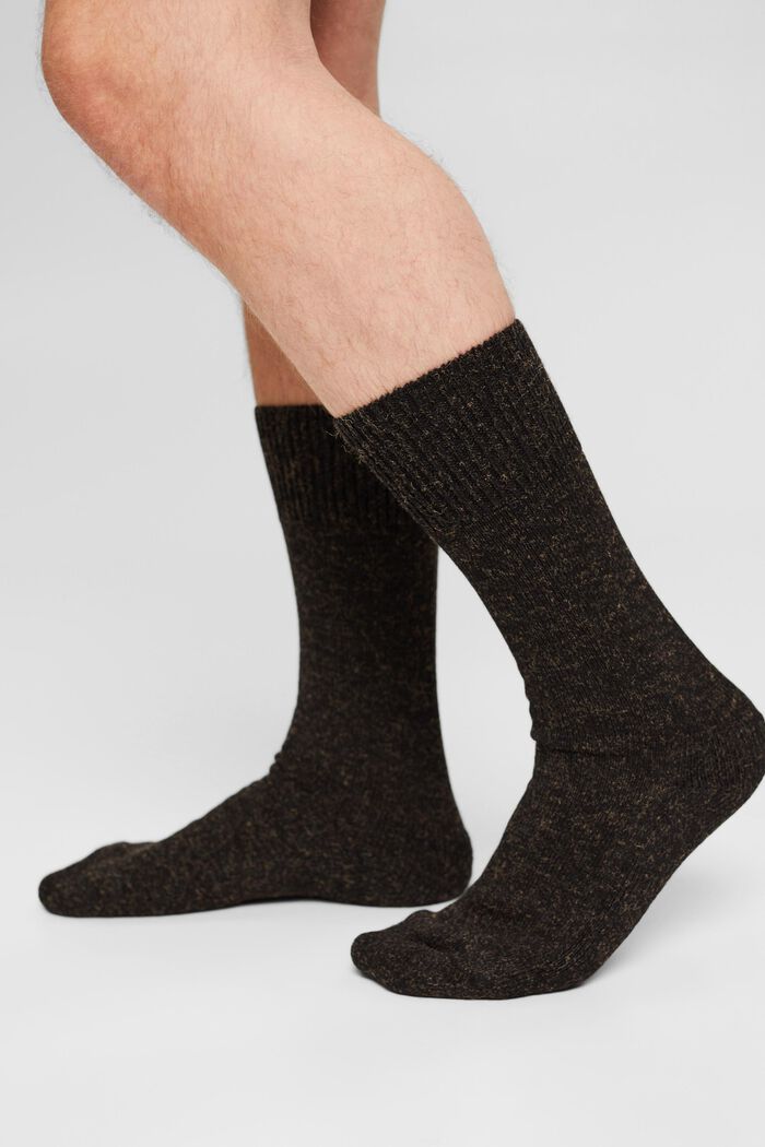 Melerede sokker i bomuldsmiks