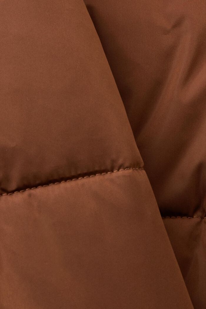 Pufferfrakke med hætte, TOFFEE, detail image number 7