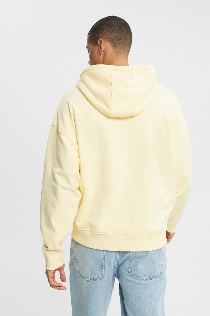 XL-sweatshirt med lynlåslomme, PASTEL YELLOW, detail image number 3