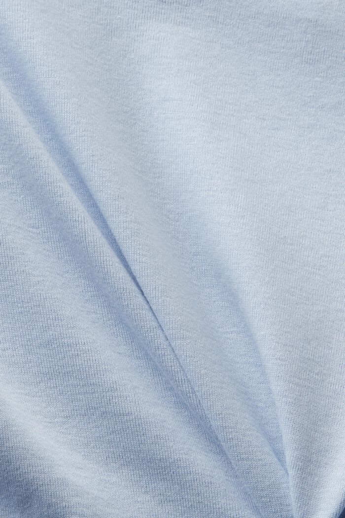 Kortærmet T-shirt i bomuld, LIGHT BLUE, detail image number 5