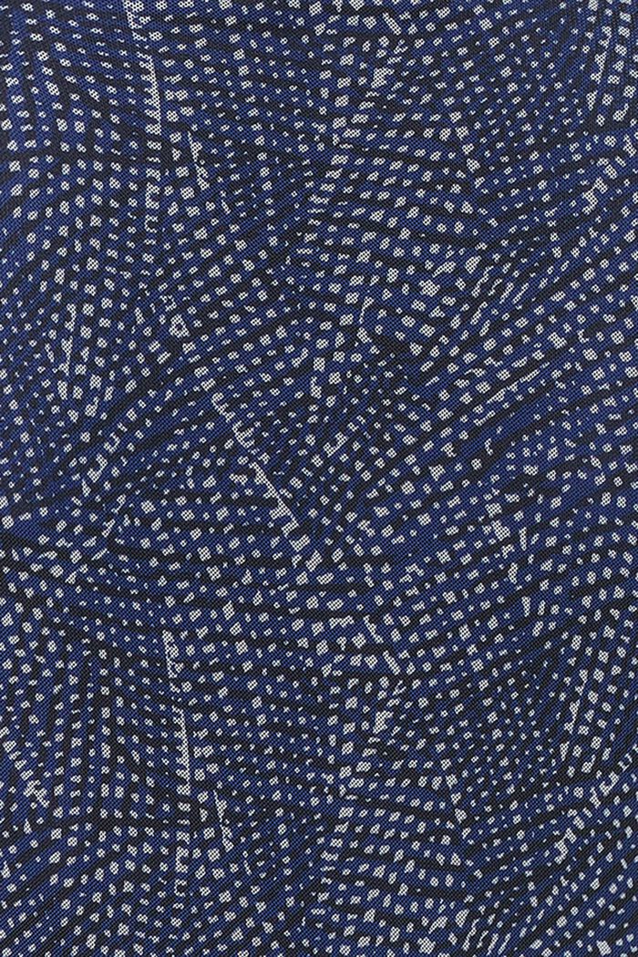 Ventetop med crossover og print, DARK BLUE, detail image number 3