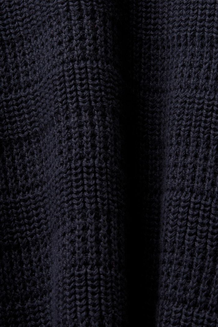 Struktureret sweater med rund hals, NAVY, detail image number 5