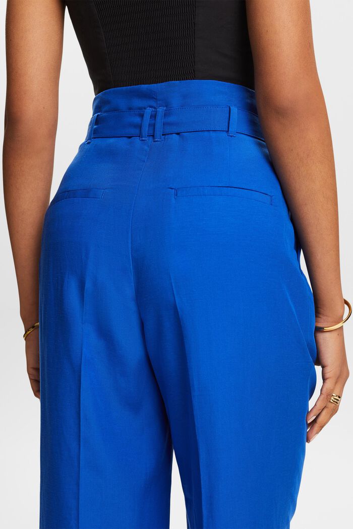 Mix og Match cropped culottebukser med høj talje, BRIGHT BLUE, detail image number 3