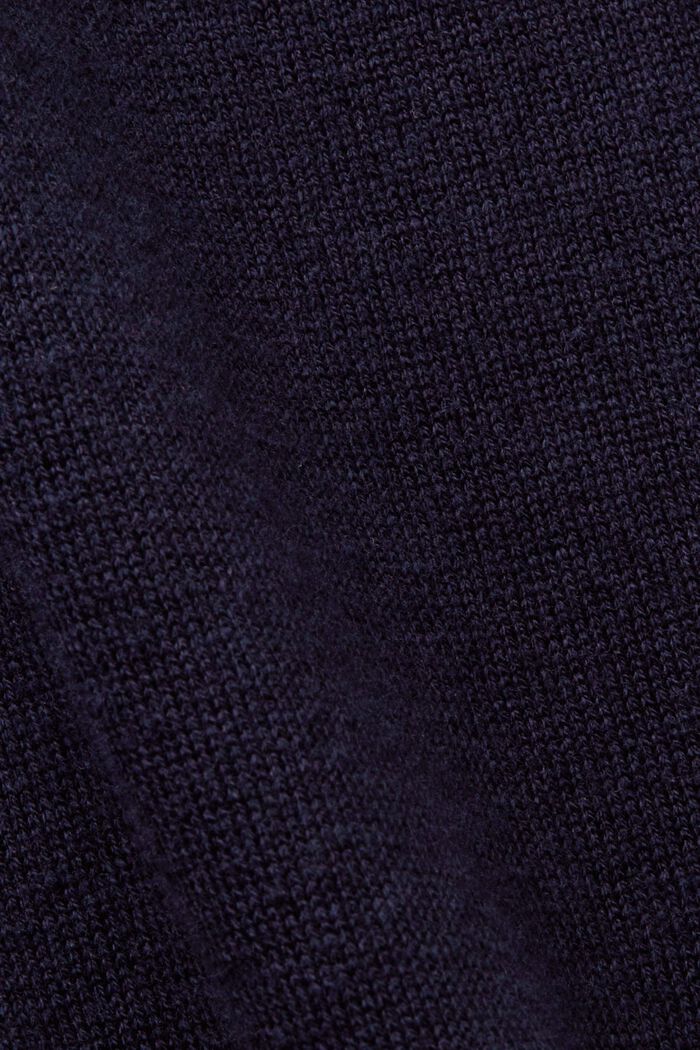 Poloshirt i bæredygtig bomuld blandet med TENCEL, NAVY, detail image number 5