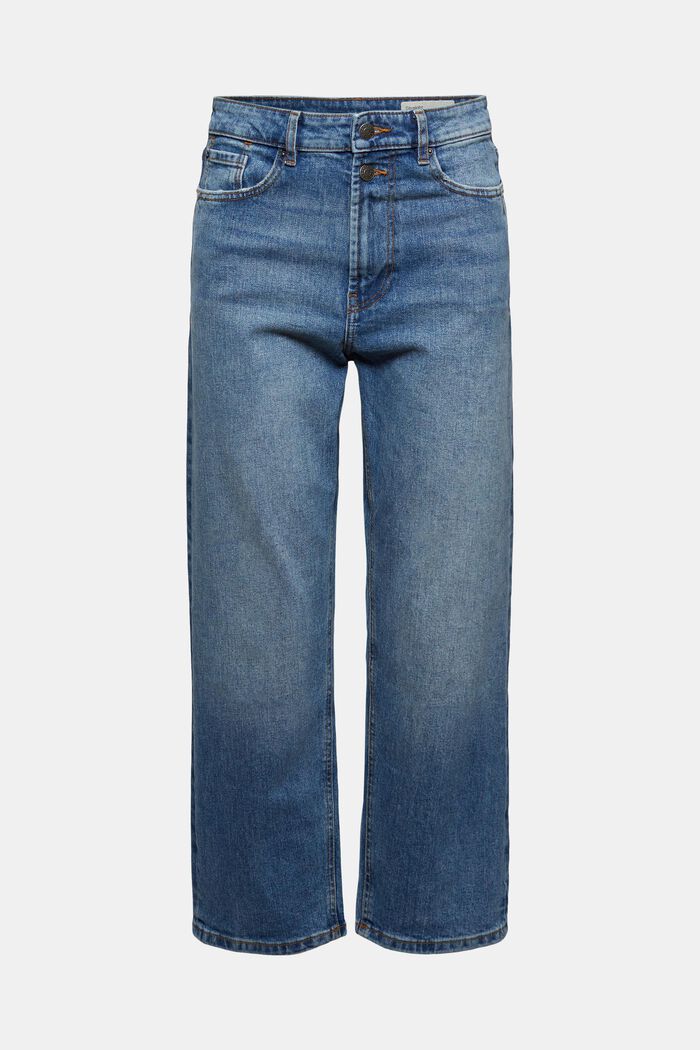 Ankellange jeans med fashion-fit, BLUE MEDIUM WASHED, overview