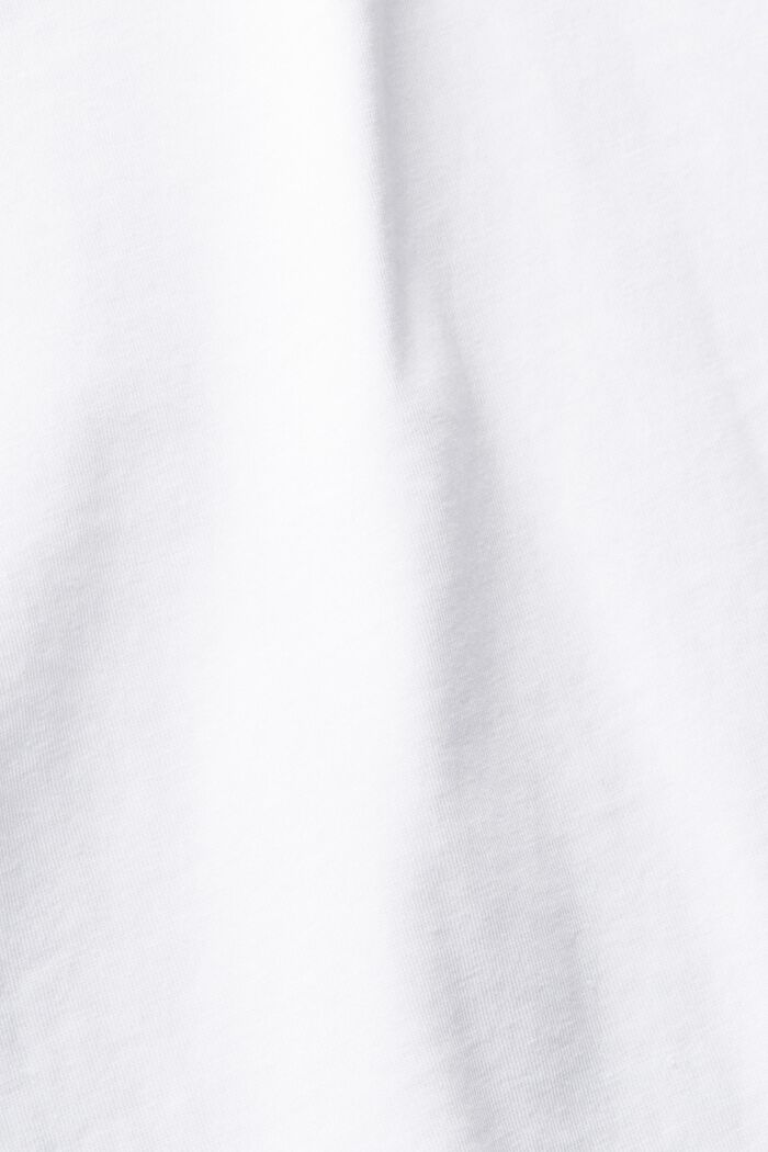 T-shirt med print på brystet, WHITE, detail image number 5