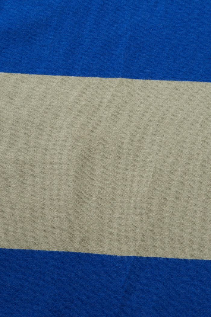 Stribet T-shirt med logo, BRIGHT BLUE, detail image number 4