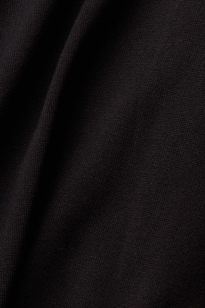Strikket pullover med rullekrave, BLACK, detail image number 5