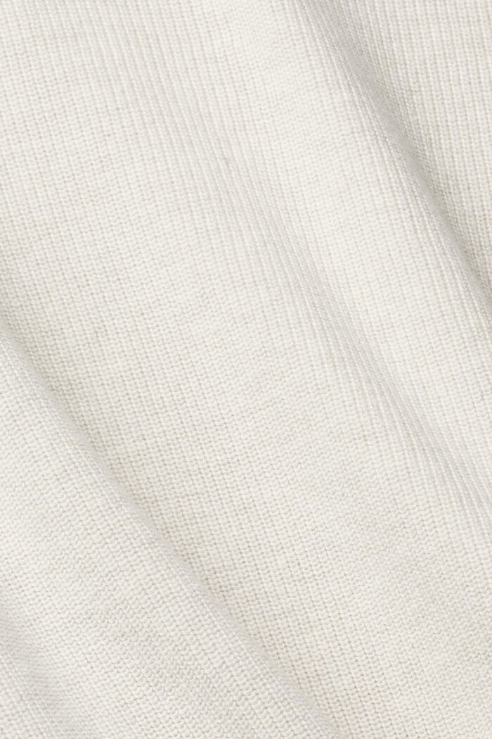 Ribbet rullekravepullover, OFF WHITE, detail image number 5