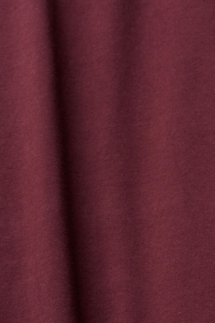 Pyjamassæt med ternede bukser i flonel, BORDEAUX RED, detail image number 1