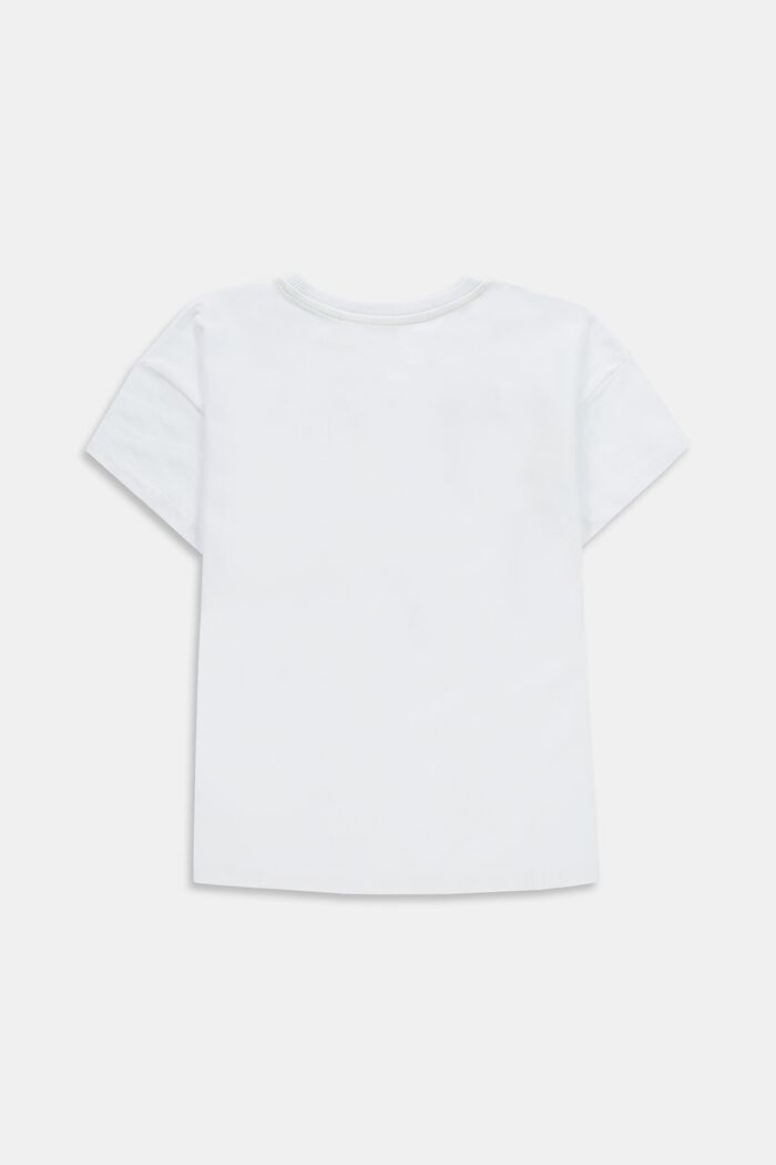 T-shirt med print, WHITE, detail image number 1