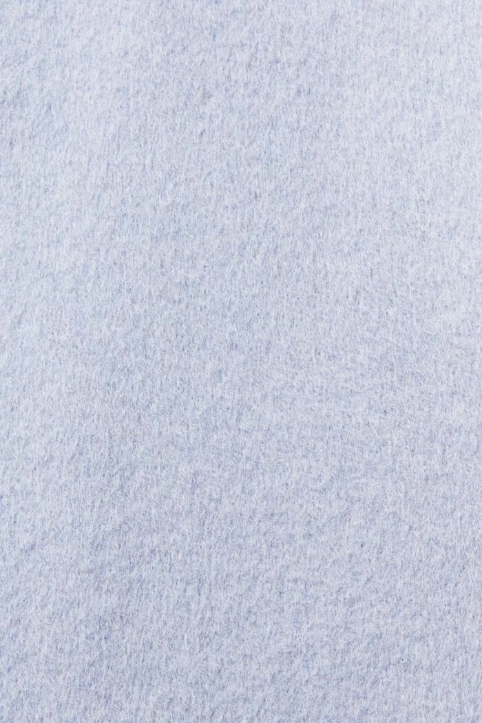 Frakke i uldmiks, LIGHT BLUE LAVENDER, detail image number 5