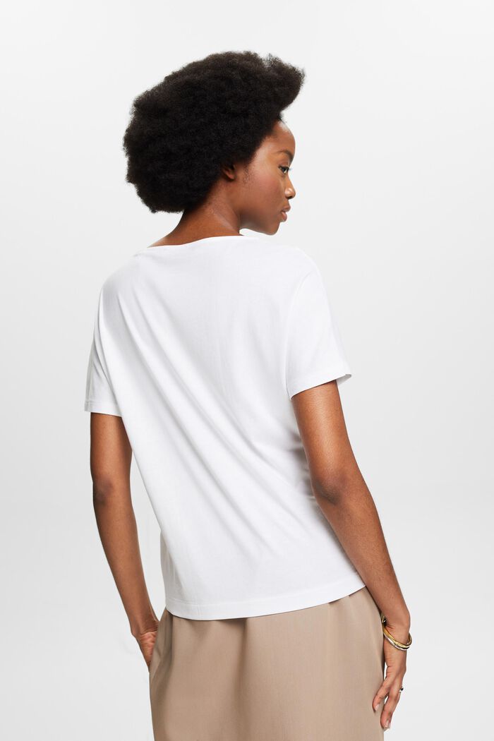 T-shirt med grafisk print, WHITE, detail image number 2