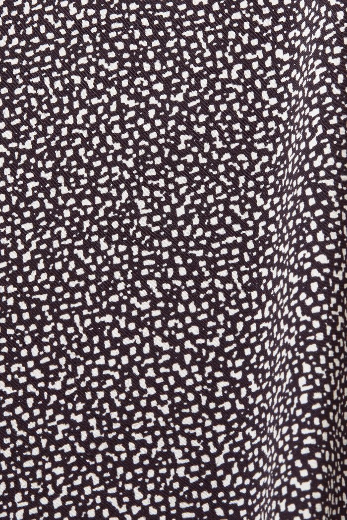 Bluse med mønster, LENZING™ ECOVERO™, BLACK, detail image number 5