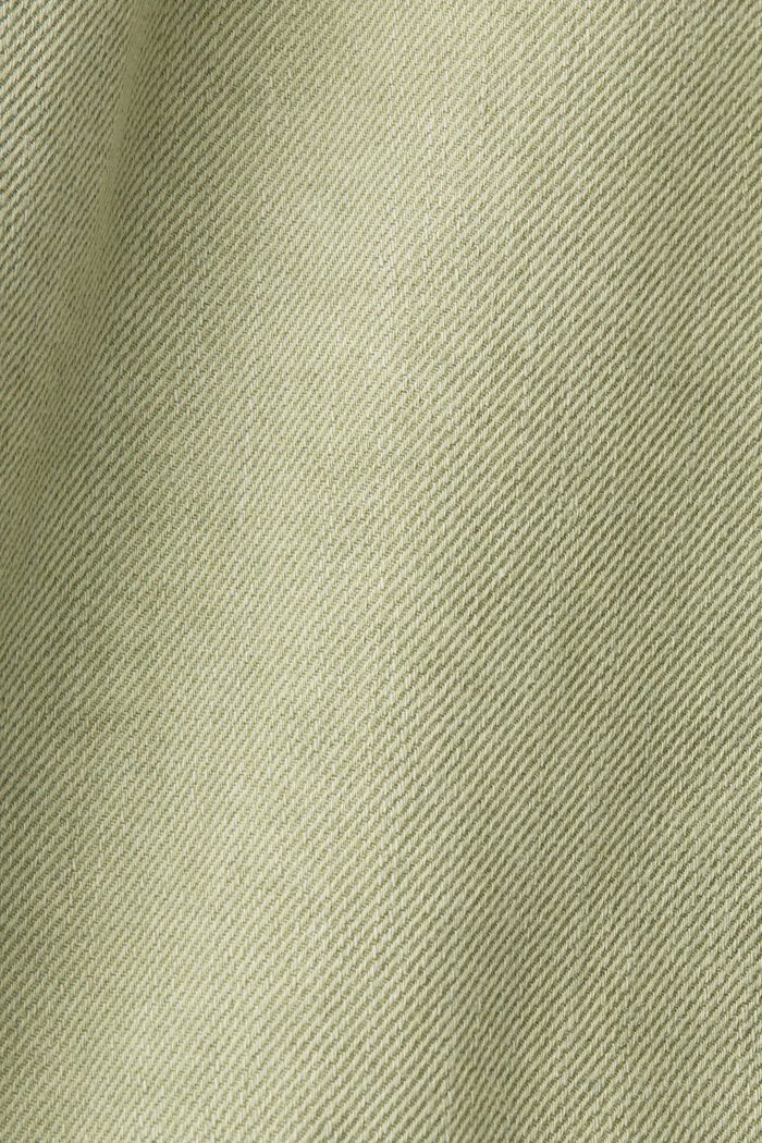 Frakke med hætte og bindebånd i taljen, LIGHT KHAKI, detail image number 6